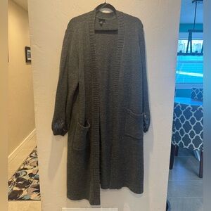 Torrid Charcoal Open Front Cardigan